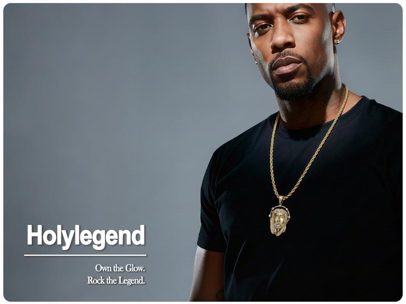 Holylegend 14k Real Gold-Plated Mens Jesus Pendant Necklace, Iced Out Jesus Head with Halo, CZ Diamond Hair & Fully Paved Bail, Hip Hop Religious Jewelry, Gift for Fashion Lovers