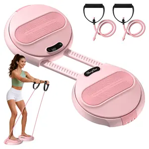 Waist Twister Machine – Adjustable, Quiet, Non-Slip Pedals, Core Strengthening Abdominal Roller, Max Weight 881LBS – Home Gym Equipment
