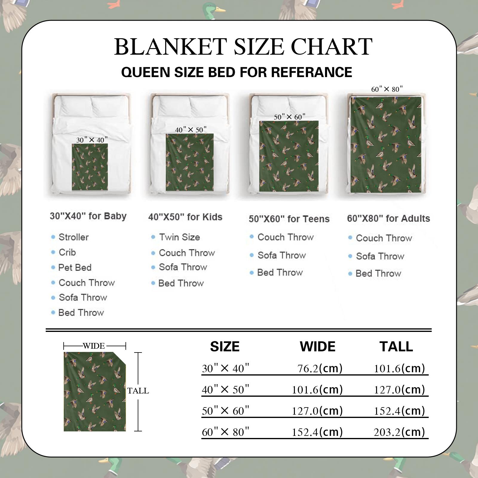 Duck Pattern Blanket, Soft Warm Throw Blanket, Air-conditioned Room Blanket, Warm Nap Blanket for Home Office Travel Camping bed sofa couch room decoration