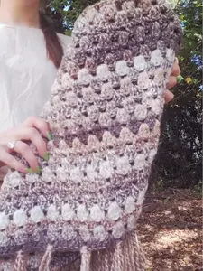 Crochet Poncho | Fall, Monochrome