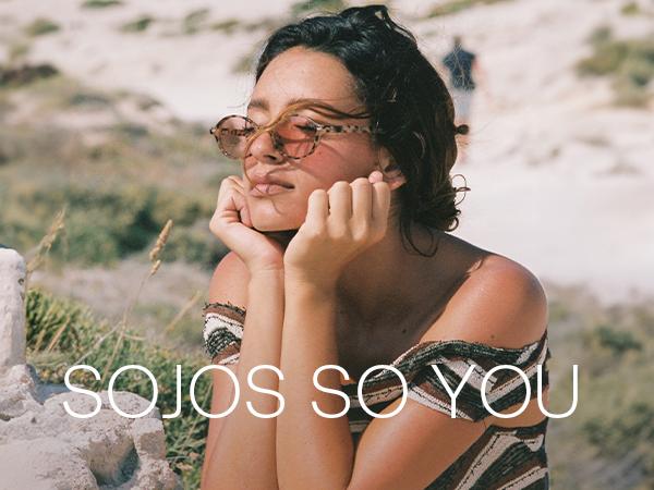 SOJOS Trendy Oval Polarized Sunglasses for Women Men, Chic Retro Small Narrow Round Womens Mens Sunnies