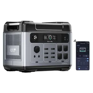 OUKITEL P2001 Plus 2400W Solar Generator, 2048Wh Solar power station(Solar Panel Optional), 1800W Fast Charging, Smart APP Control Emergency Power Station for Home, Camping, Outdoor Battery Backup