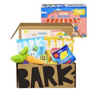 BARK Beg-n-Bag Small Box Dog Plush Toy Set - 5pc