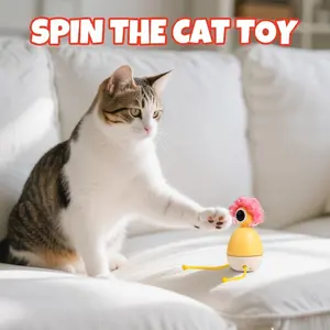 utomatic Rotating Cat Toy That Is Rechargeable - It Rolls And Spins, Features a Touch Sensor, Mimics Hunting for Prey, Allows for Hairstyles Or Dynamic Shapes, And Includes Infrared Light Detection. Interactive Toys for Cats