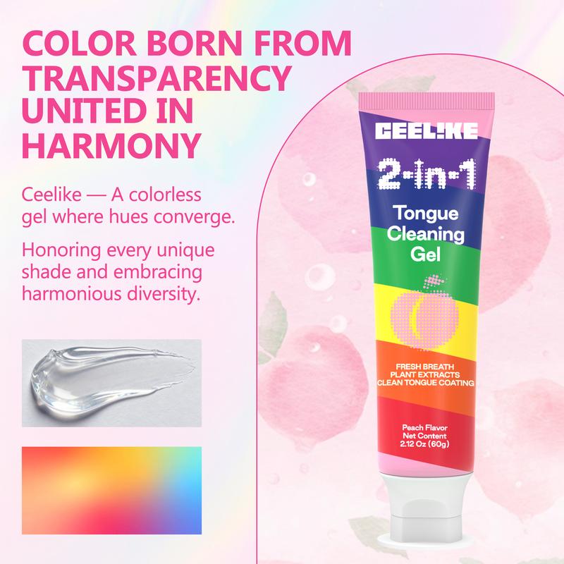 Ceelike Tongue Cleaning Gel & Brush Kit | Gentle Tongue Care for Fresh Breath & Complete Oral Health