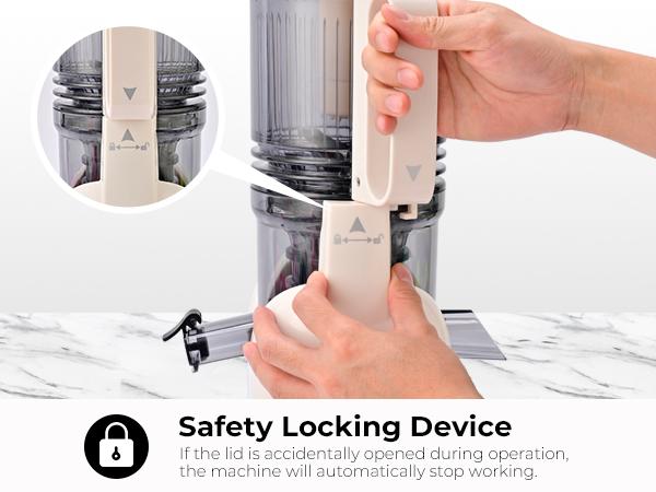 SUSTEAS Best Juicer for Leafy Greens – 5.3" Wide Mouth Fits Whole Apples, No Pre-Cutting Needed Smoothie Blender