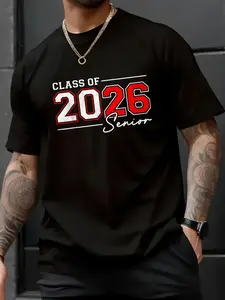 100% Cotton Unisex Funny Senior 2026 T-Shirt – Class of 2026 Back to School, Lounge & Party Wear