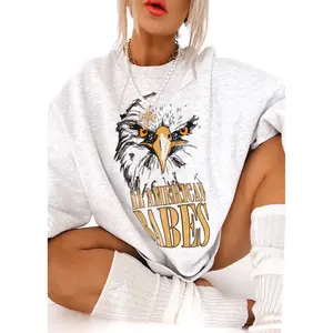 ALL AMERICAN BABES OVERSIZED GRAPHIC SWEATSHIRT