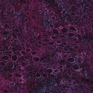 Fabric Lumin Purple/Wine Iron Pyrite Cluster Geode Glow Island Batiks by the Quarter Yard 112521480