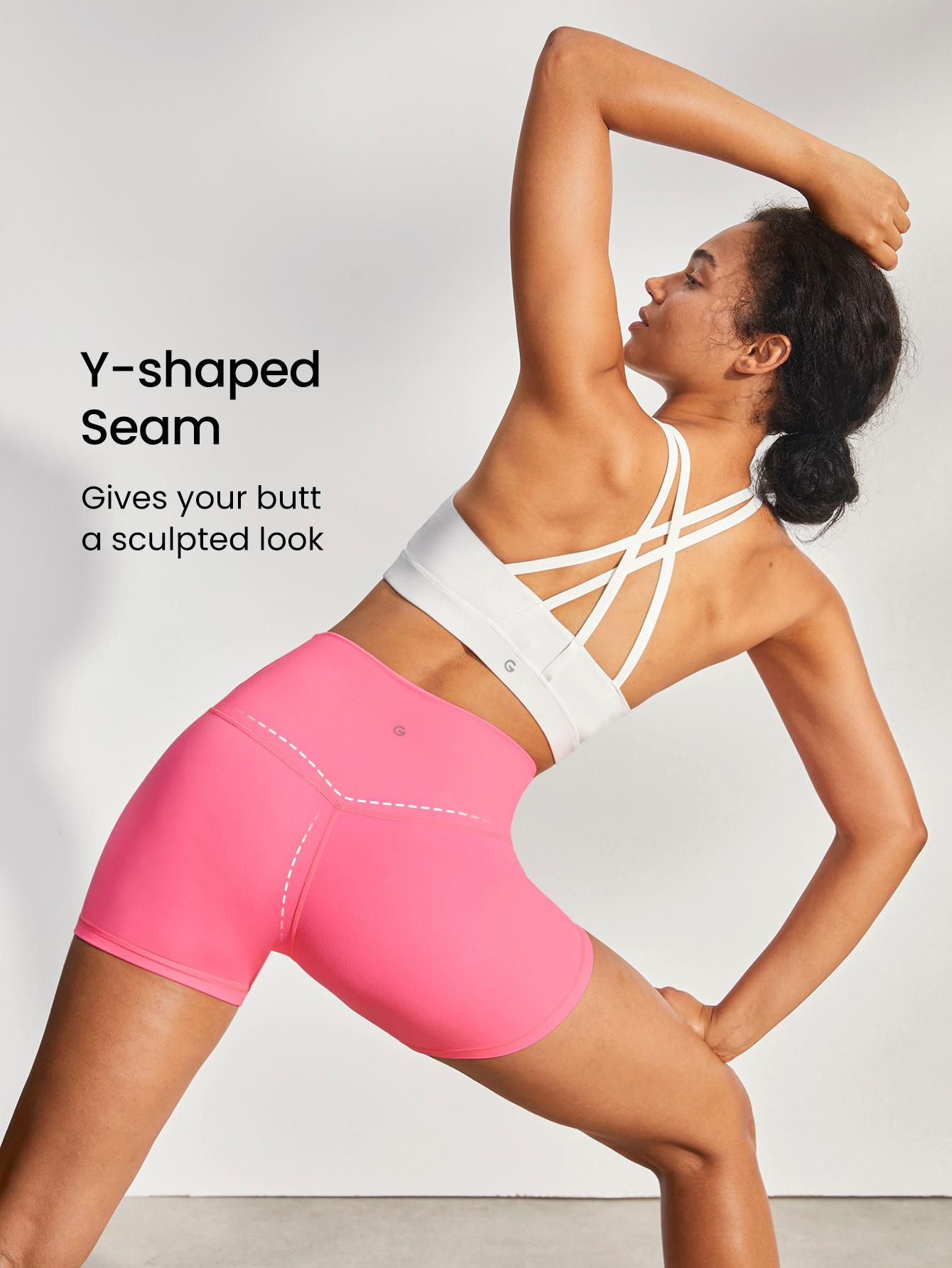 GLOWMODE 4.3" FeatherFit Crossover Cutie Biker Shorts Breathable Cycling Running Gym Workout TikTokShopBlackFriday