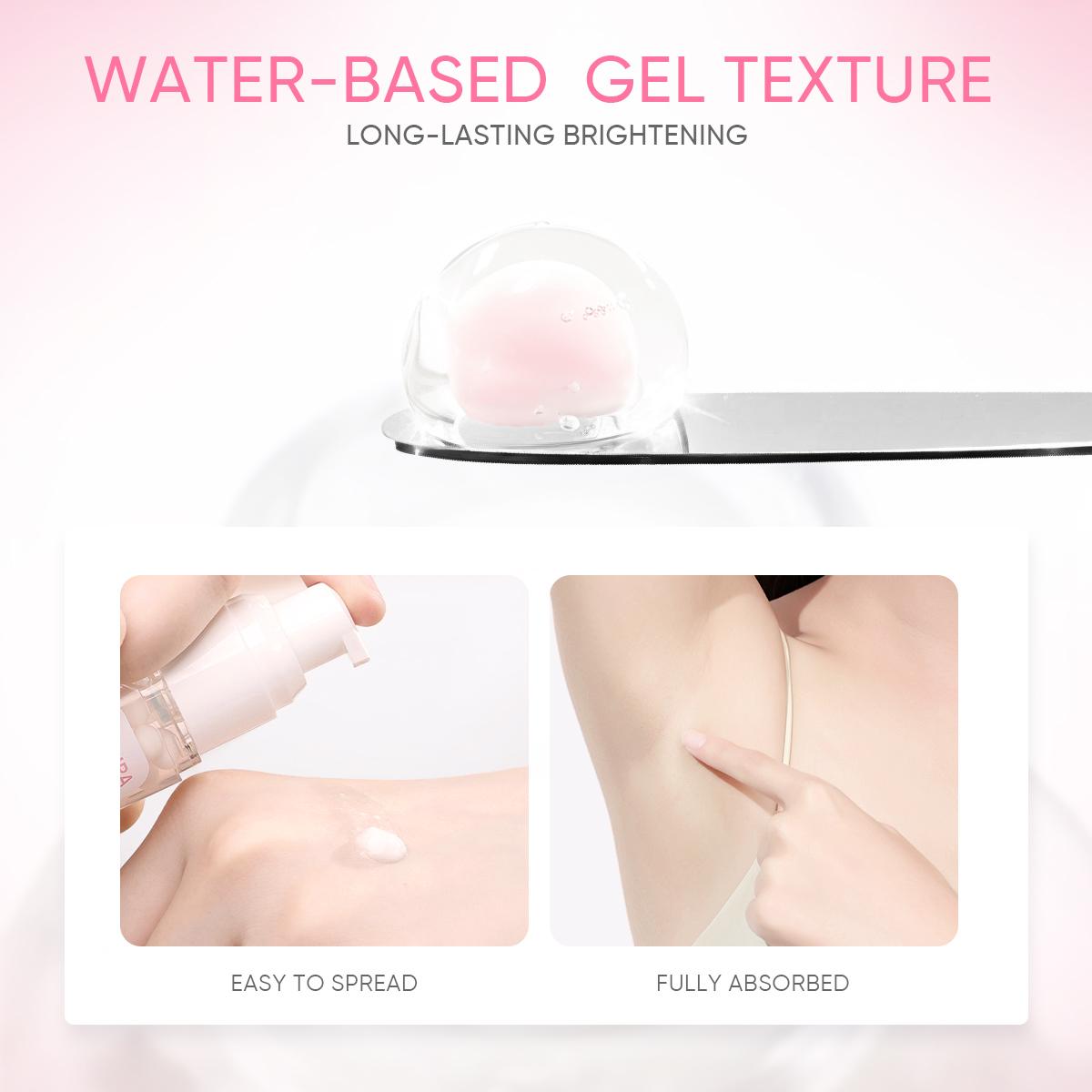 【B】GMEELAN 2pcs Skincare Set With Orange Enzymes Exfoliating Gel 50G Sakura Gluta Underarm Cream 30G