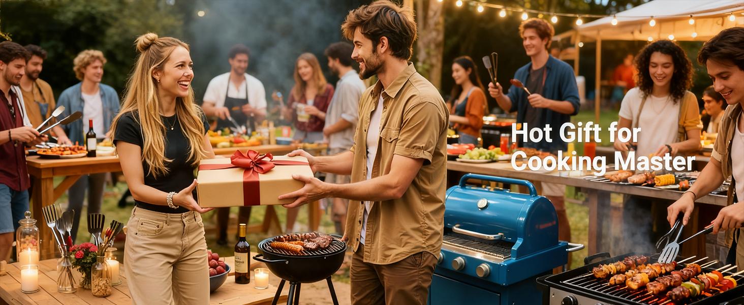 SEESE Powerful Propane Torch(Propane Tank Not Included),Outdoor Cooking Spray Gun with Adjustable Flame, One-button Start for Maximum Heat,Suitable for Outdoor Weeding, Heating,BBQ,  etc .