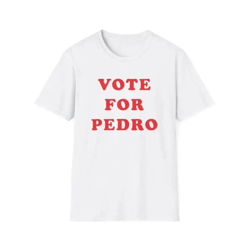 Vote For Pedro Graphic T-Shirt, Unisex Short Sleeve Napoleon Dynamite Movie Tee in 100% Cotton with an Oversized Relaxed Fit