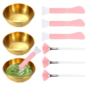 Professional Facial Bowls Set for Estheticians - 9 Pcs Mixing Bowls with Brush & Spatula | Facial Mask Mixing Kit for Spa & Home Use