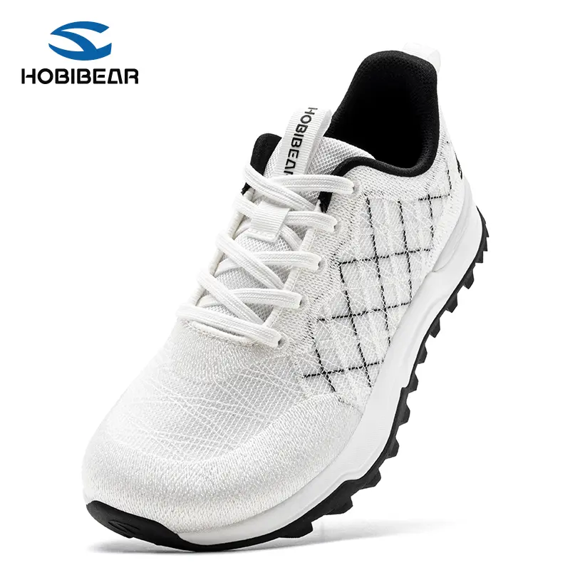 HOBIBEAR Unisex Minimalist Barefoot Casual Trainers - Slip-On, Wide Toe Box, Lightweight, Knit Fabric, Grippy Rubber Sole, All Seasons Lightweight Breathable Footwear for Men's/Women's Gym Walking, Casual Wear, Grippy Sole, Anti-Slip Tread Casual Trainers