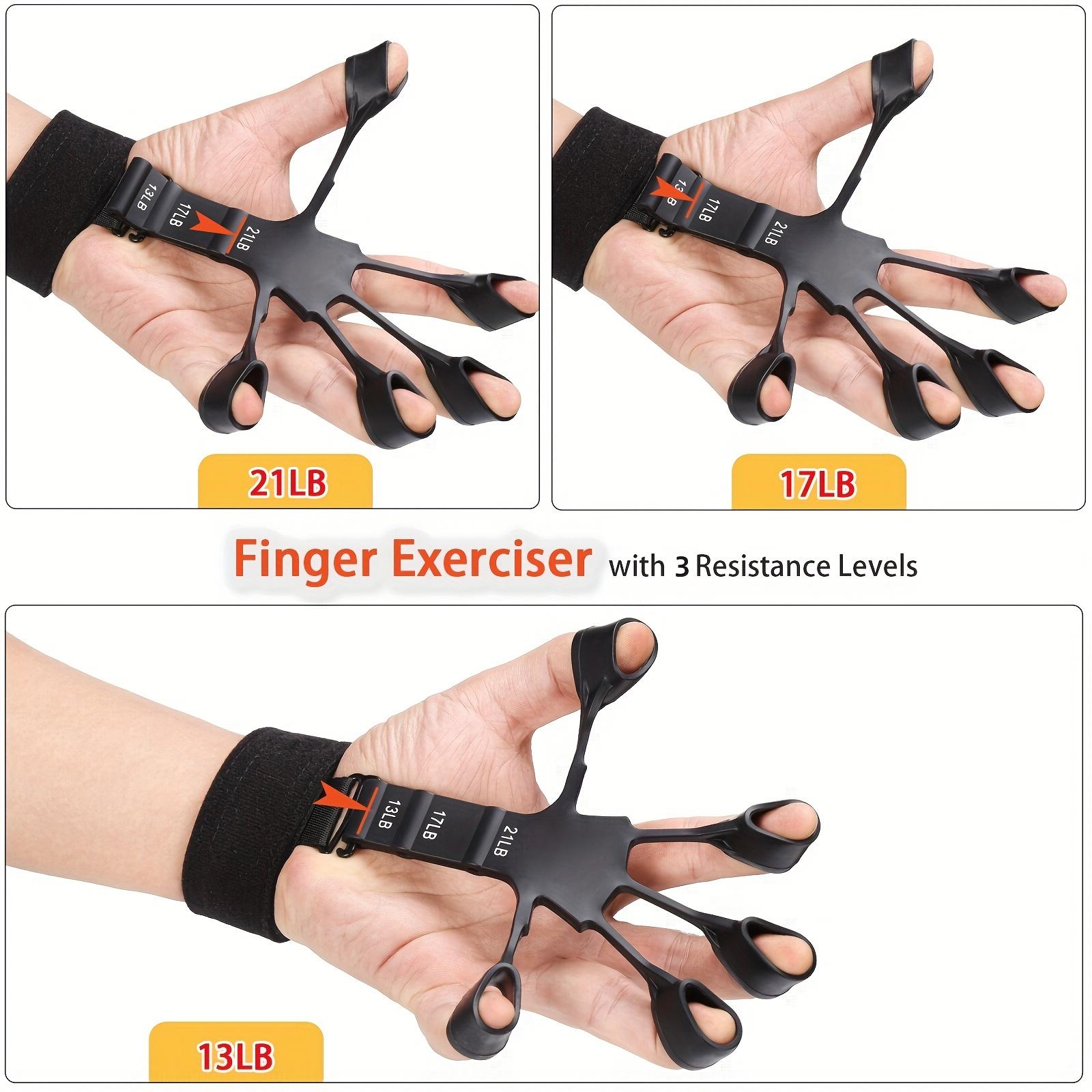 5-piece Grip Trainer Set - Adjustable Grip Trainer (5-60kg), Finger Stretching and Exerciser, Handheld Grip Trainer Designed for the Arm, Suitable for Climbing, Weightlifting, Fitness, Office Workers, and Musicians