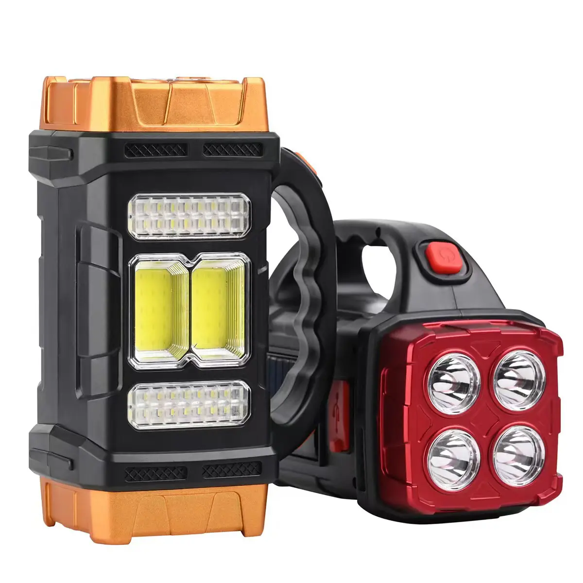 SOLAR FLASHLIGHT！4 MODES & 1000 LUMENS | SOLAR/USB RECHARGEABLE | EMERGENCY POWER BANK | SPOTLIGHT + COB WORK LIGHT | PERFECT FOR OUTDOORS & EMERGENCIES！ tiktokshopbacktoschool,back to school,back to school haul