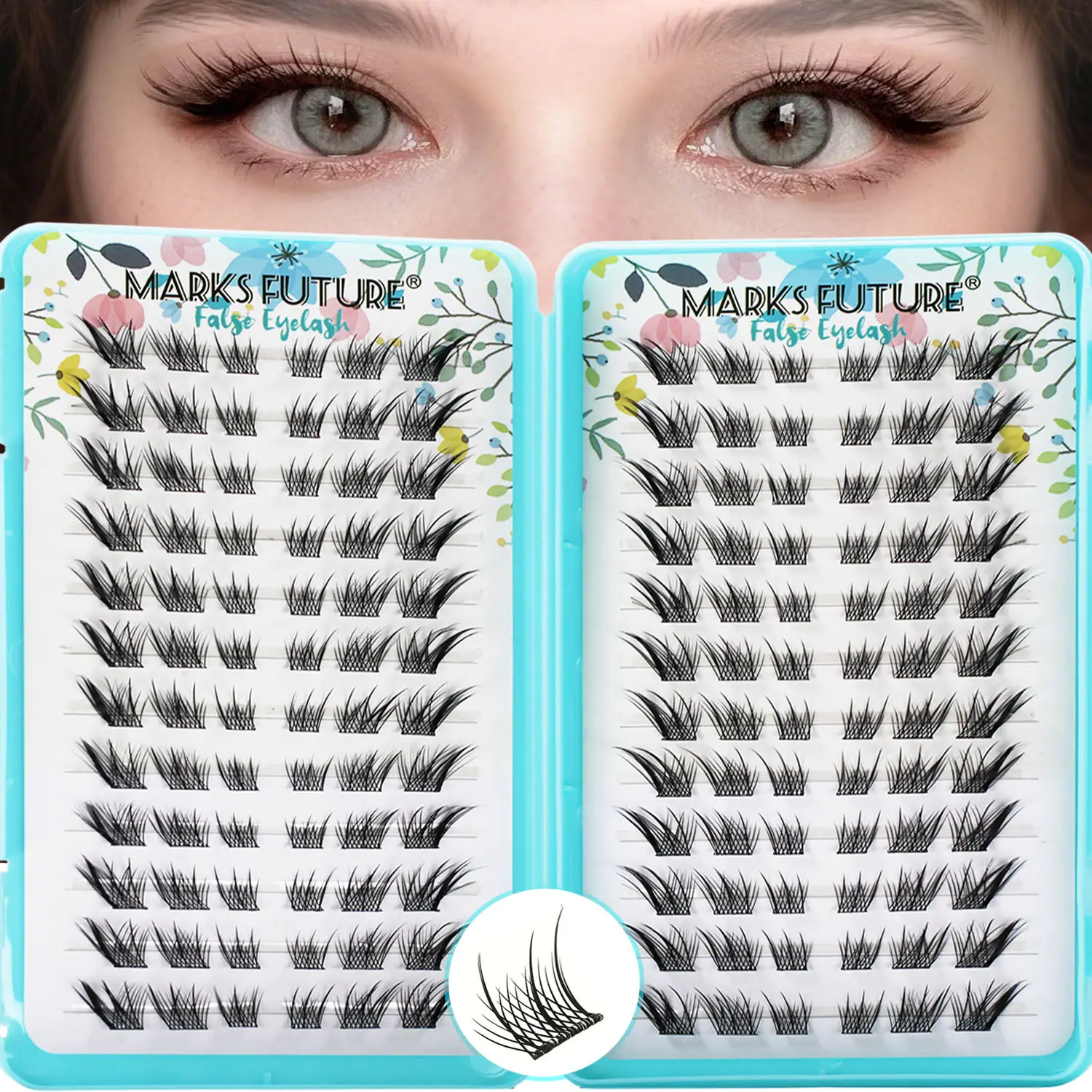 144 Self-Adhesive False Eyelashes, Fake Lashes, Cat Eye & Fox Eye Anime Style, C Curl Mixed Lengths 10-14mm, Reusable Beginner Lashes, Cool Makeup Accessory, High Quality Eyelashes