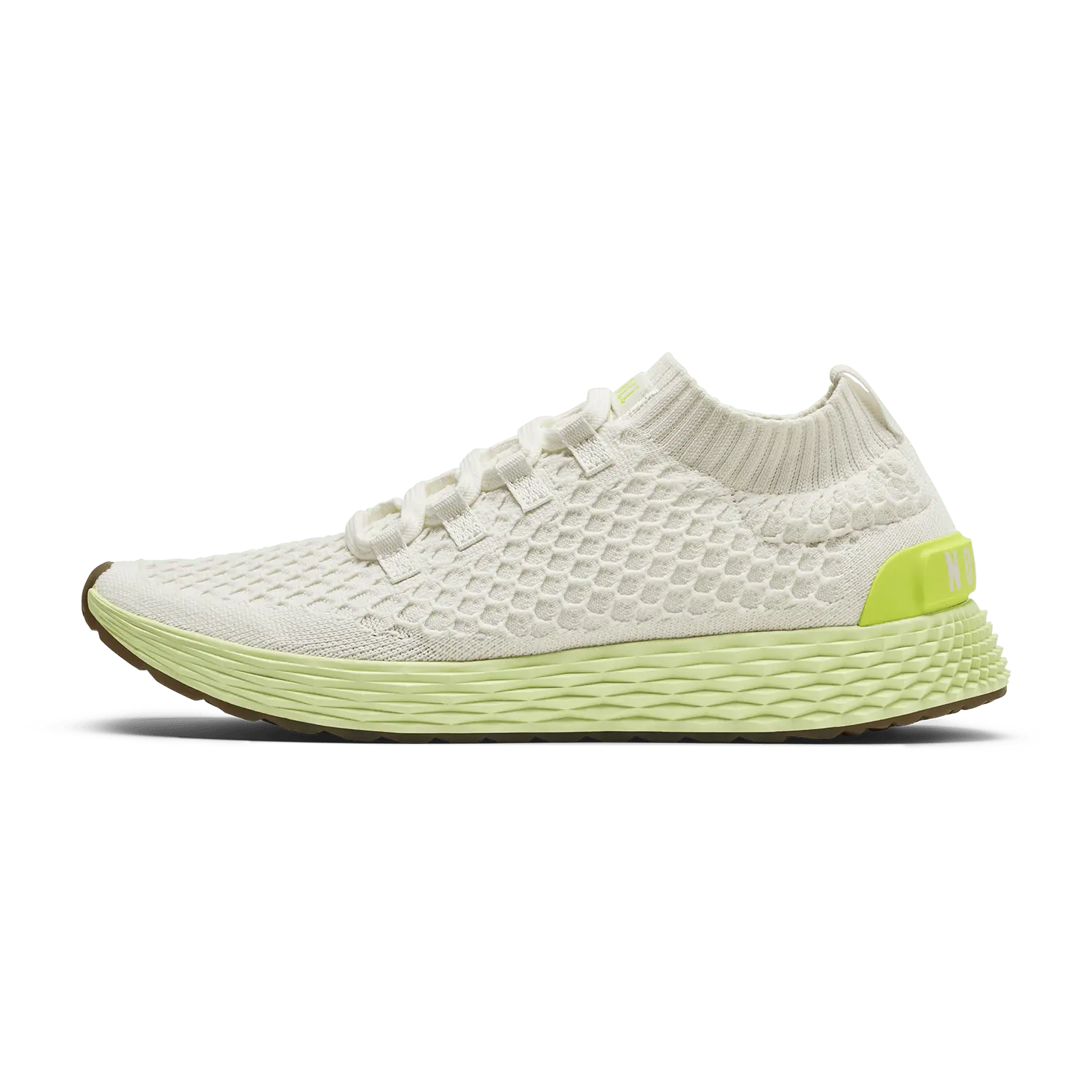 NOBULL Women's Allday Knit Shoe in Classic White Pear - Everyday Walking Sneaker, Comfortable Slip-On Shoe, Casual Trainer