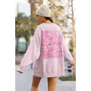 Cute Western Sweatshirt Cowgirl, Cute Pink Sweatshirt, Aesthetic Sweatshirt, Womens Sweatshirt Country, Graphic Sweatshirt women's Crewneck