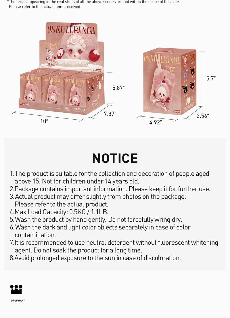 [Spanish] – SKULLPANDA You Found Me Series – Mini Bolsa de Peluche