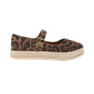 TOMS Womens Carolina Mary Jane Espadrille Flats Casual - Brown