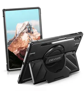 Dexnor Case for Samsung Galaxy Tab S10 Ultra/S9 Ultra/S8 Ultra 14.6 inch, Rugged Protective Case with 360° Rotating Hand Strap & Large Stand & Screen Protector & S Pen Holder Full-Body Cover