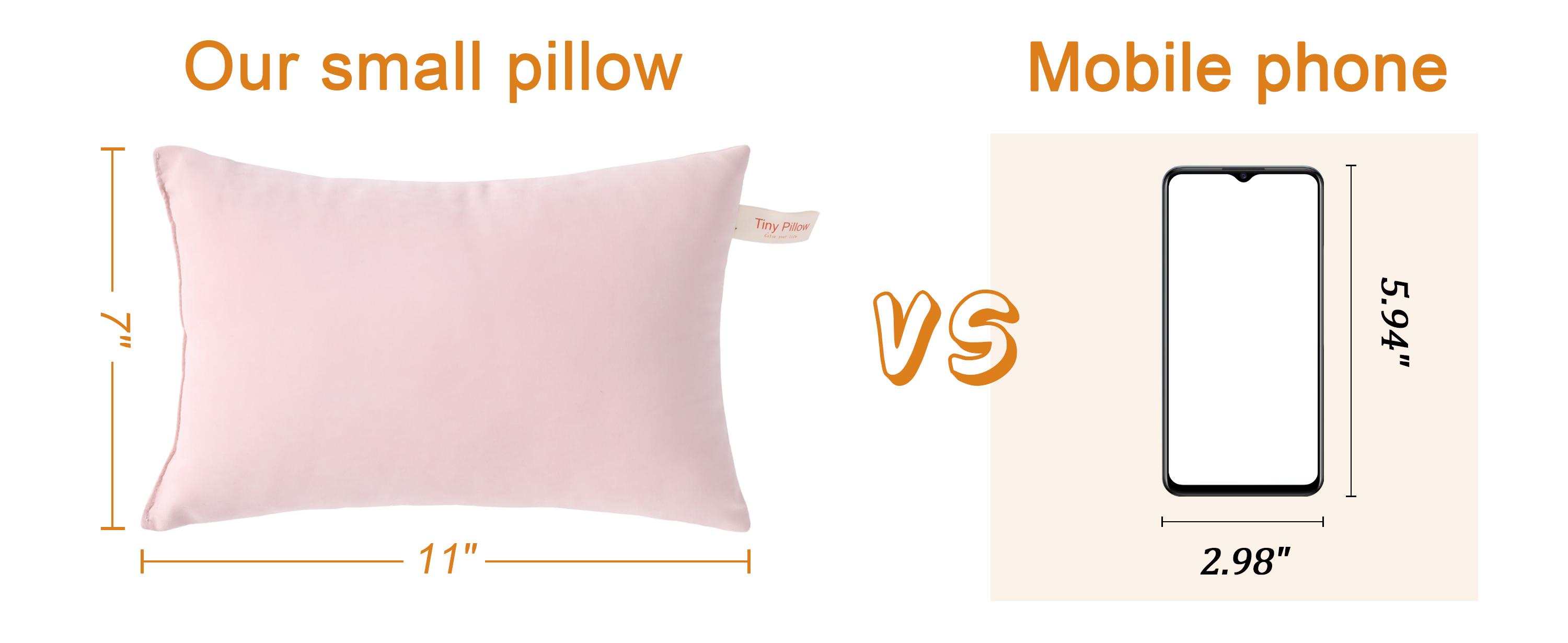 BEDSUM Soft Tiny Pillows, Down Alternative Mini Pillow for Travel, Office, Bed, Pet - Small Microfiber Support Pillow for Neck, Knee, Lumbar, Wrist, Machine Washable, Christmas Gift
