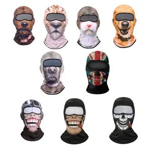 3D Cat Ski Balaclava Sheisty Face Mask with Ears Cute Animal Ski Mask for Music Festivals Raves Party Outdoor Activities