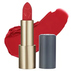 No7 Pro Artist Muse Matte Lipstick - Nourishing Lip Makeup with High-Impact Color - Long Lasting Lipstick with a Hydrating, Non-Sticky Formula - Red Carpet Ready (0.11 oz)