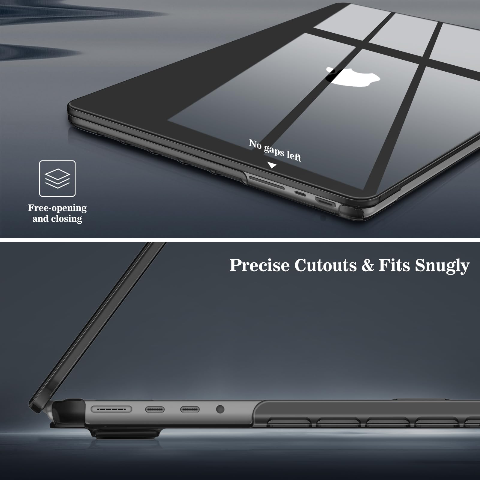 Fintie Hard Shell Case for MacBook Pro 16 (A3403/A3186/A2991/A2780/A2485), Ultra-Slim Transparent Protective Cover for MacBook Pro 16 2024