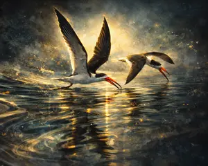 Skimming Light wall decor