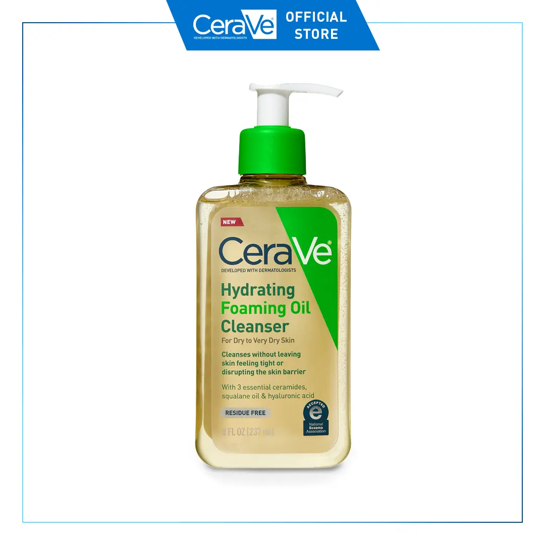 CeraVe Hydrating Foaming Oil Cleanser | Dry to Very Dry Skin