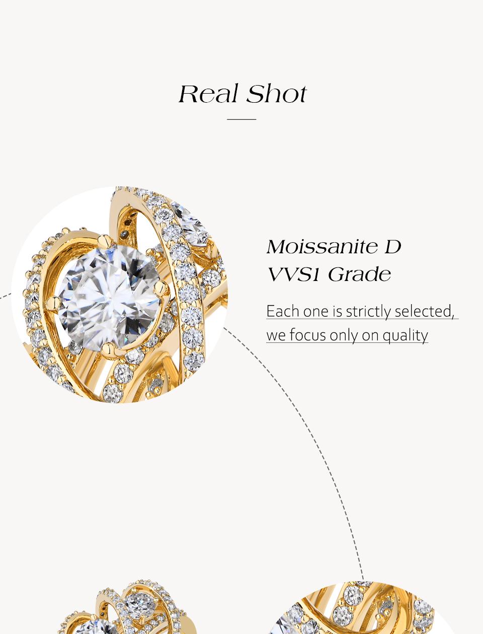 ATTAGEMS Classic D Color Round Cut 1ct Lab-Created Moissanite Ring for Women 18k Gold Plated Perfect Birthday Gift for Her Wedding Jewelry R327 SpringStatements ATTAGEMS Classic D Color Round Cut 1ct Lab-Created Moissanite Ring for Women 18k Gold Plated Perfect Birthday Gift for Her Wedding Jewelry R327 SpringStatements