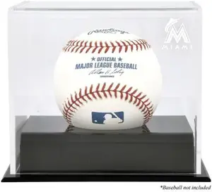 Miami Marlins Baseball Cube Logo Display Case