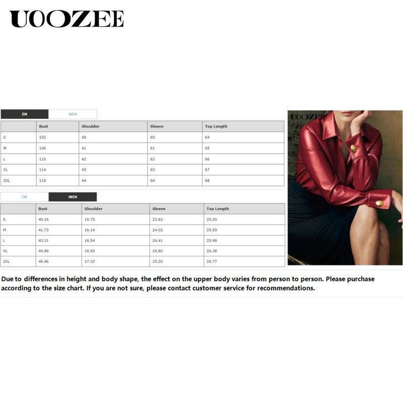 UOOZE Women's long-sleeved Slim Fit button-down solid color lapel shirt top, 100% cotton, embellished with gold buttons, suitable for multiple occasions all seasons blouses (One Size Up Recommended for C - Cup and Above) Casual cute fall outfits