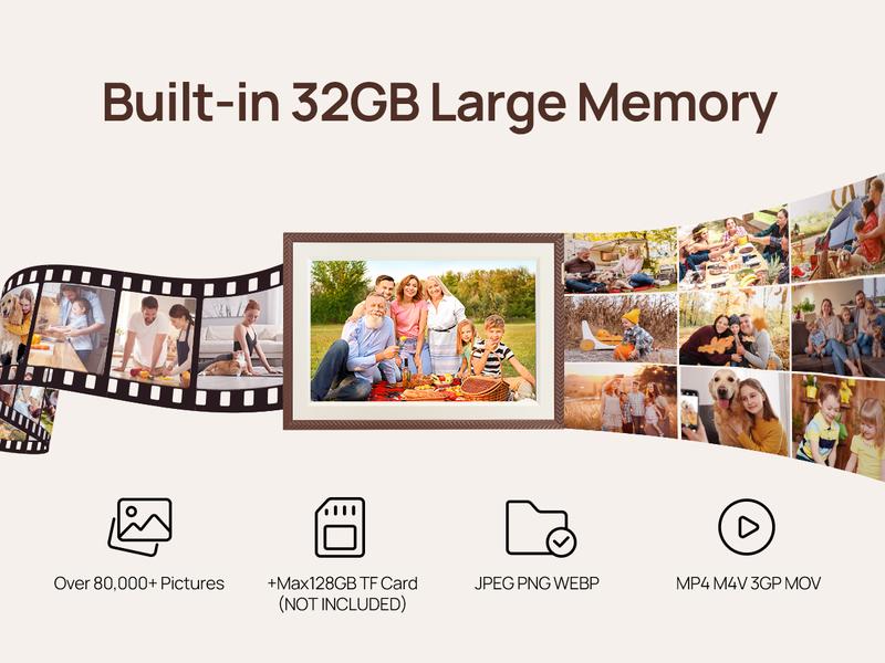 ARZOPA Digital Picture Frame 10.1" Gift idea IPS Touch Screen Digital Photo Frame with 32GB Storage Auto-Rotate Easy Setup to Share Photos or Videos ARZOPA Digital Picture Frame 10.1" Gift idea IPS Touch Screen Digital Photo Frame with 32GB Storage Auto-Rotate Easy Setup to Share Photos or Videos