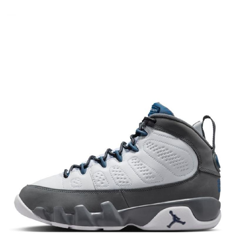 Youth Jordan 9 Retro White/French Blue-Flint Grey (HV4574 100) (GS)