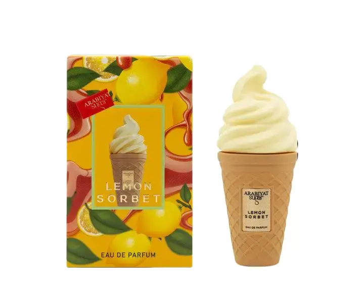 Arabiyat Lemon Sorbet Eau de Parfum Spray, Unisex Arabic-Inspired Gourmand Fragrance with Vanilla and Rum Notes, 3.4 fl oz, Citrus Blend Fragrance, Edp Body Perfume, 3 To 3.9 Fl Oz, My Perfumes, Celebration, Adults, Bright Lemon Lift, Lemon Rum Spark