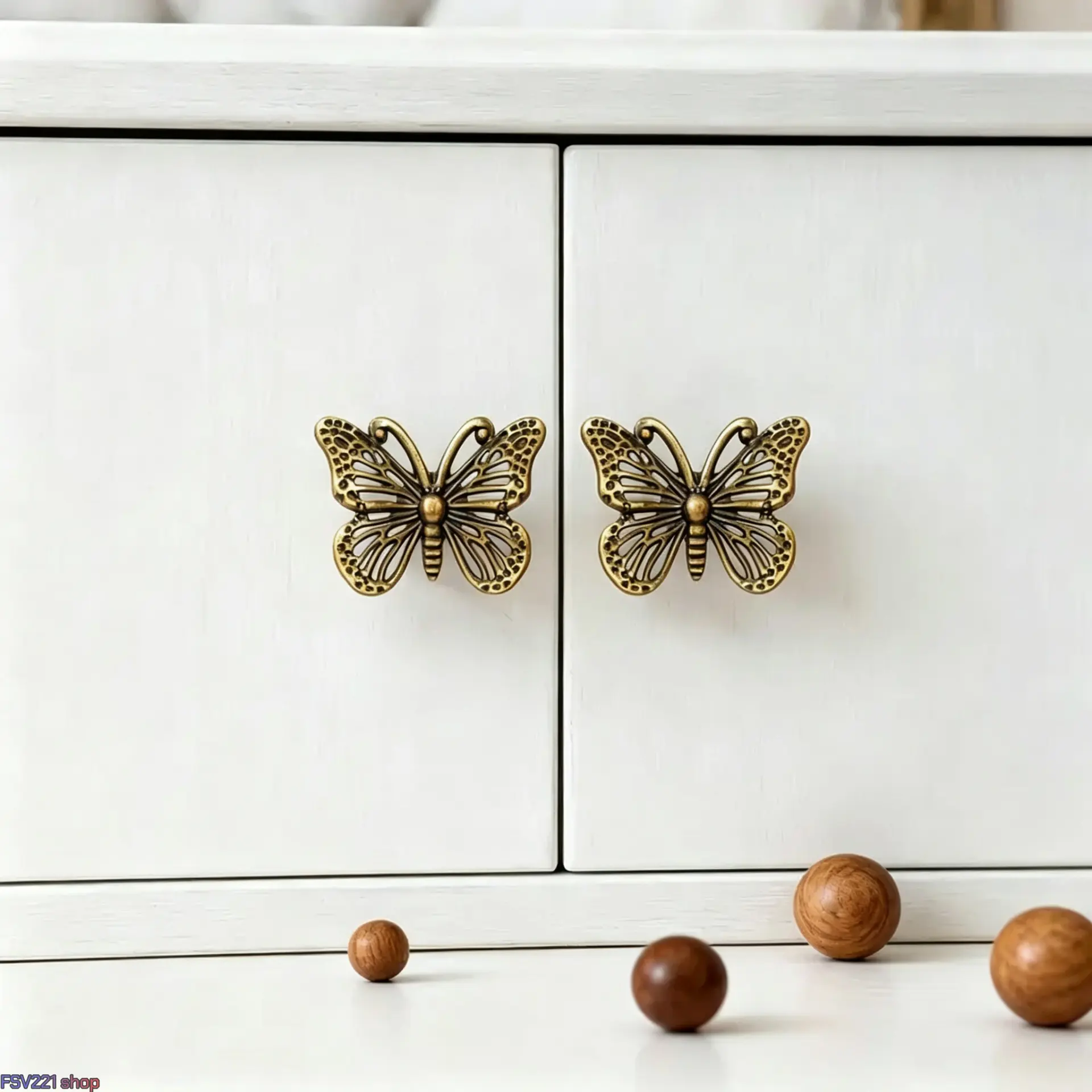 6pcs Vintage Butterfly Handle Accessory Set with Hollow-Out Carving Craft for Craft Making/Vintage Decoration/DIY Creativity/Wardrobe/Drawer/Jewelry Box Upgrade Furniture & Home Decor，Vintage Handles for Furniture campingessentials