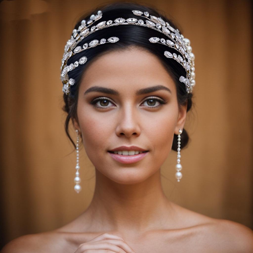 Wedding Crystal Headband, Wedding Rhinestone Headpiece for Brides, Bridesmaid, Party