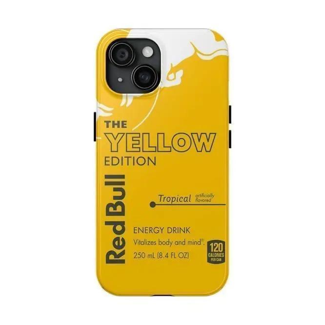Redbull Energy Drink Phone Cases cover for iPhone 17 16 15 14 13 12 11 Pro Max, Dynamic, Shockproof, Trendy, Durable Cover for gift