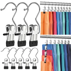 20 Pack Heavy Duty Clothes Pins, Boot Hangers for Closet, Laundry Hook Hanging Clips Clamps for Closet Organizer Pants Hats Socks Towels Clips, Clothespins Hanger for Travel Handbag Legging pursehanger plastic head
