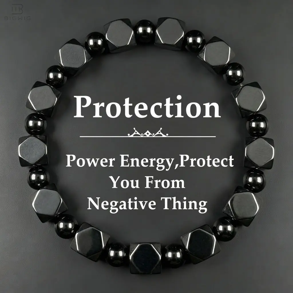 Protection Bracelet for Dad, Hematite & Obsidian Stones Beaded for Grounding, Energy Healing Bracelets for Men Minimalist Stone Jewelry Gifts, Father's Day Gift for Him backtoschool