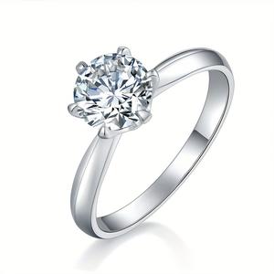 1 S925 925 silver 3carat moissaniteTwo styles to choose from ring, unisex, luxurious,  fashionable and elegant, men's gift, women's gift, engagement ring,1-3CT casual outfit, holiday gift, suitable for friends gift box included three·styles to choose from
