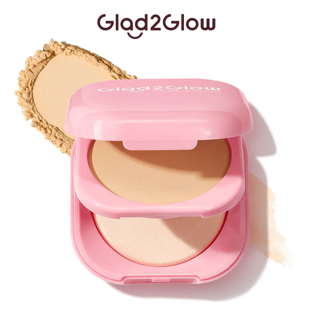 Glad2Glow Perfect Blurring Powder Foundation | Double Coated Powder Technology & Non-Patchy Smooth Finish Face Powder,back to school