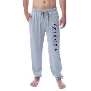 Friends TV Show Logo Mens' Sleep Jogger Loungewear Pajama Pants