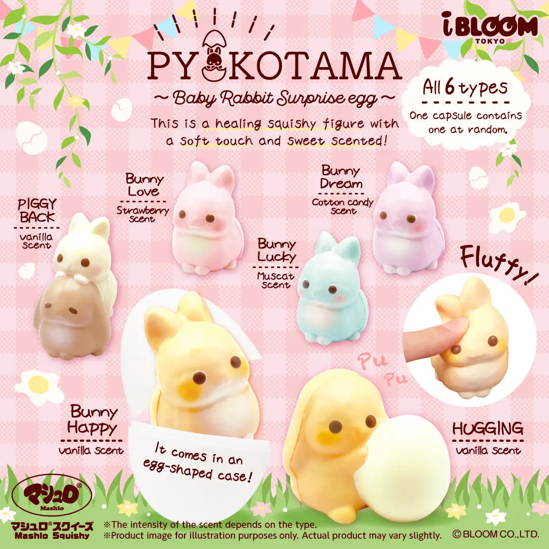 iBloom Squishy Pyokotama Surprise Egg Rabbit Blind Box Kawaii Soft iBloom Squishy Pyokotama Surprise Egg Rabbit Blind Box Kawaii Soft