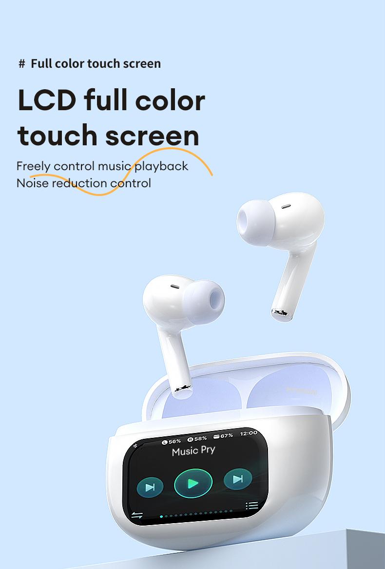 T26 Pro OWS Wireless Bluetooth Earbuds Luxurious Sound for Music & Phone Calls, Sport Headsets With Call Noise Canceling Mic