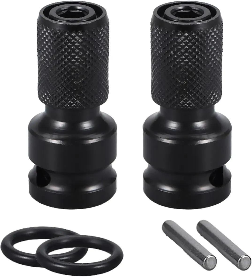 1/2 to 1/4 Socket Adapter Converter Impact Wrench Drill Bit Set Conversion Head for Driver Electric Screwdriver Chuck Adapter Hex Drive Accessories for Air Hammer 1/2 Inch to 1/4 Inch Heavy Duty